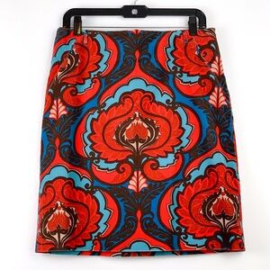 Y2K corduroy mini skirt vintage skirt by Etcetera multicolor patterned size 6